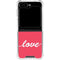 Love Banner Galaxy Z Flip5 5G Clear Case
