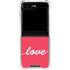 Love Banner Galaxy Z Flip5 5G Clear Case