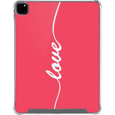 Love Banner iPad Pro 12.9in (2020) Clear Case