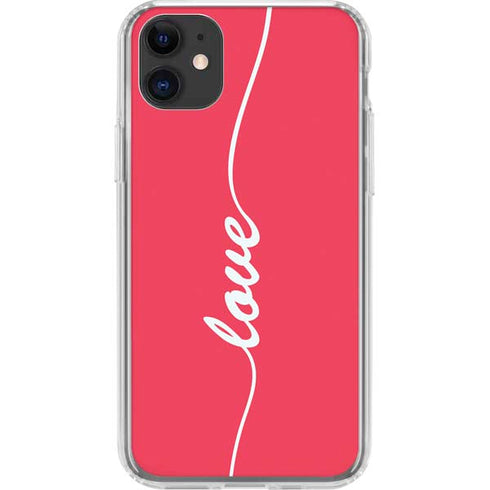 Love Banner iPhone 11 Clear Case