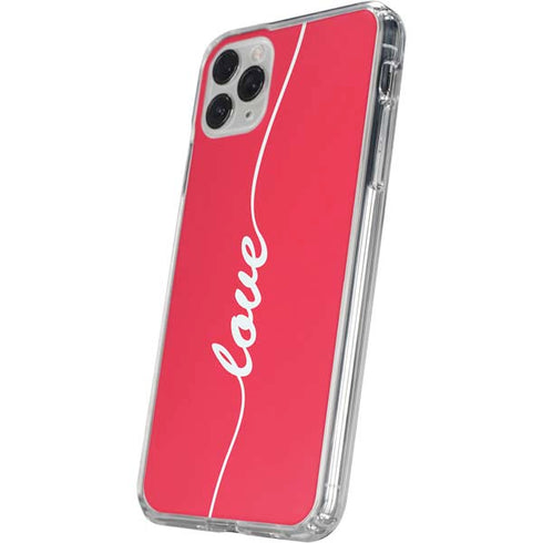 Love Banner iPhone 11 Pro Clear Case