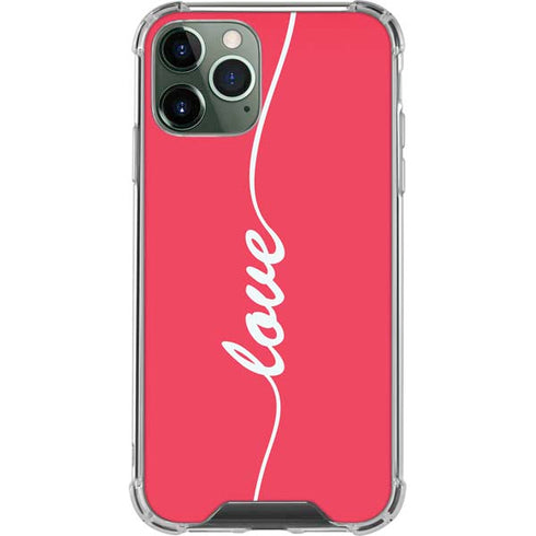 Love Banner iPhone 11 Pro Max Clear Case