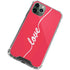 Love Banner iPhone 12 Pro Clear Case