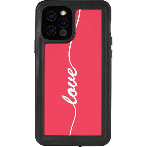 Love Banner iPhone 12 Pro Waterproof Case