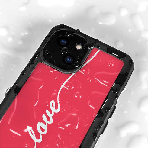 Love Banner iPhone 13 Mini Waterproof Case