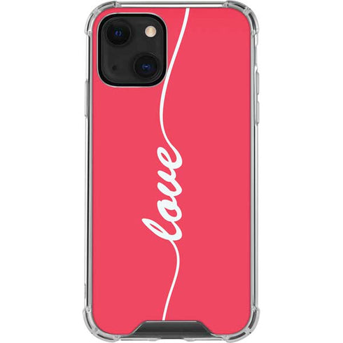 Love Banner iPhone 14 Clear Case