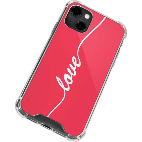 Love Banner iPhone 14 Clear Case