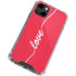 Love Banner iPhone 14 Clear Case