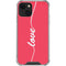 Love Banner iPhone 14 Plus Clear Case