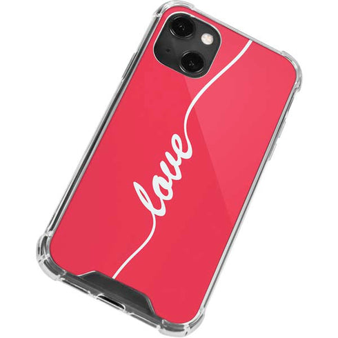 Love Banner iPhone 14 Plus Clear Case