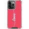 Love Banner iPhone 15 Pro Clear Case