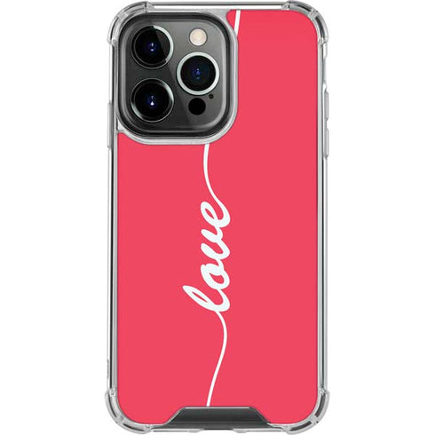 Love Banner iPhone 14 Pro Clear Case