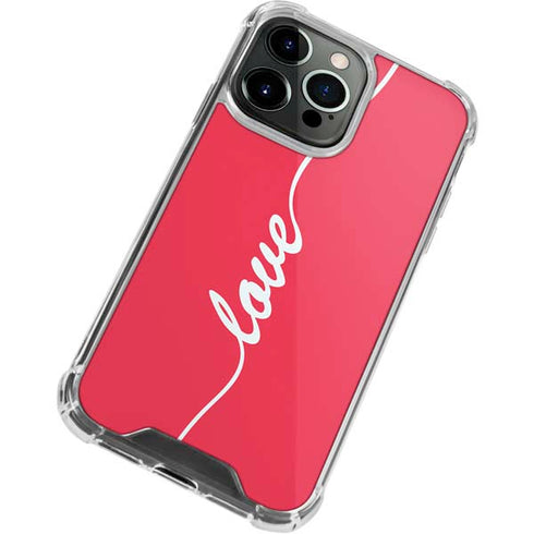 Love Banner iPhone 15 Pro Max Clear Case