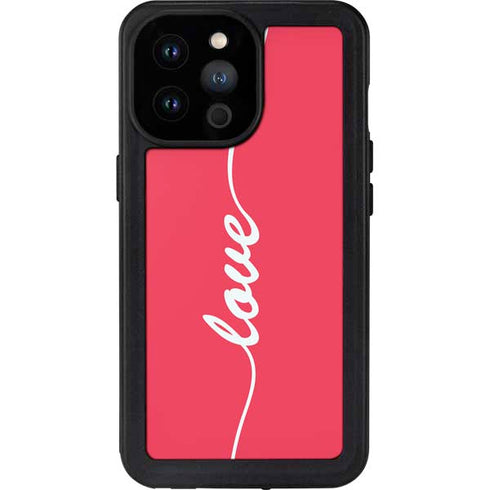 Love Banner iPhone 14 Pro Max Waterproof Case