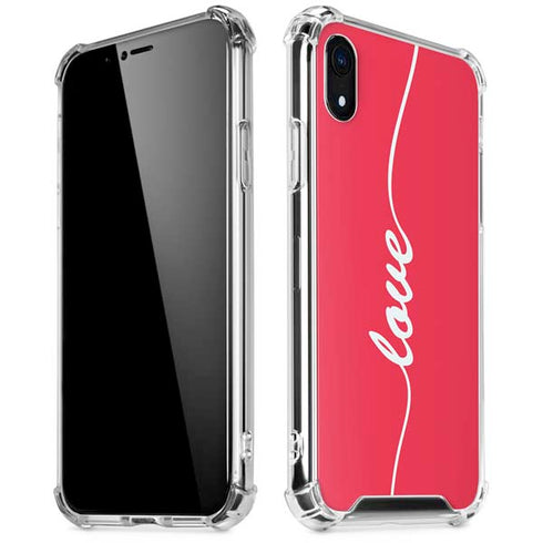 Love Banner iPhone XR Clear Case