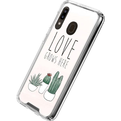 Love Grows Here Galaxy A30 Clear Case