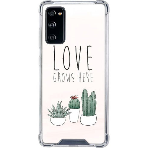 Love Grows Here Galaxy S20 FE Clear Case