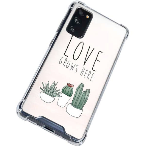 Love Grows Here Galaxy S20 FE Clear Case