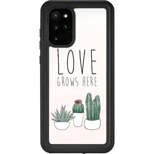 Love Grows Here Galaxy S20 Plus Waterproof Case