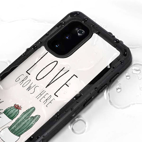 Love Grows Here Galaxy S20 Waterproof Case