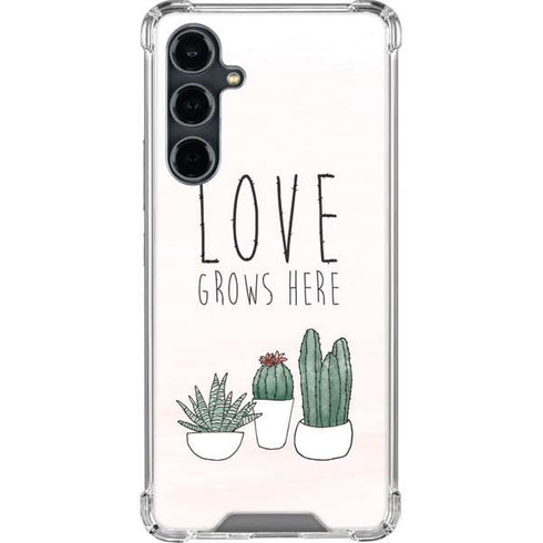 Love Grows Here Galaxy S23 FE Clear Case