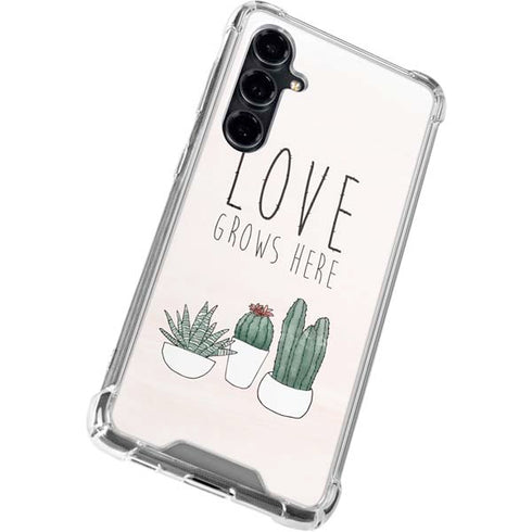 Love Grows Here Galaxy S23 FE Clear Case