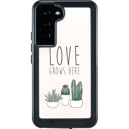 Love Grows Here Galaxy S23 Plus Waterproof Case
