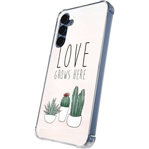 Love Grows Here Galaxy S24 Clear Case