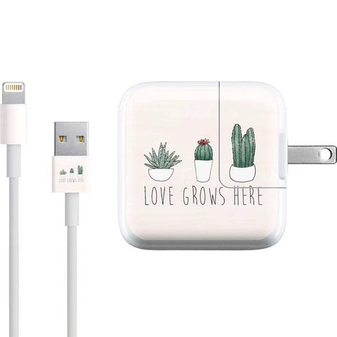 Love Grows Here iPad Charger (10W USB) Skin