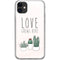 Love Grows Here iPhone 11 Clear Case