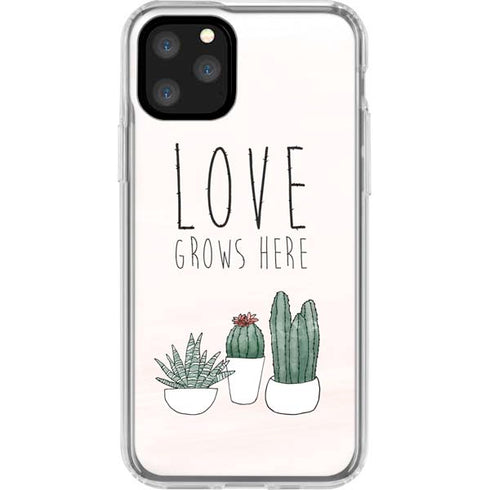 Love Grows Here iPhone 11 Pro Clear Case