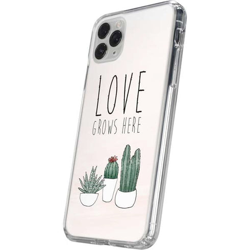 Love Grows Here iPhone 11 Pro Clear Case