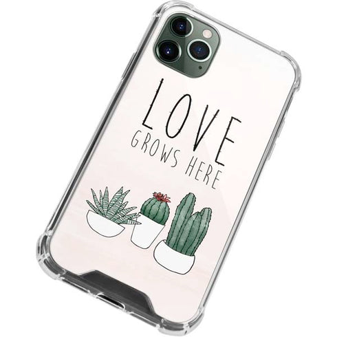 Love Grows Here iPhone 11 Pro Max Clear Case