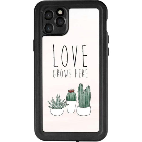 Love Grows Here iPhone 11 Pro Max Waterproof Case