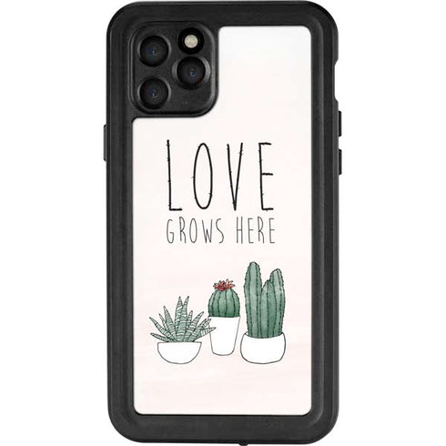 Love Grows Here iPhone 11 Pro Waterproof Case