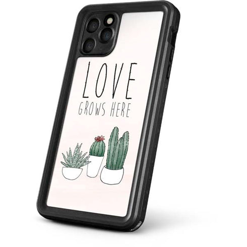 Love Grows Here iPhone 11 Pro Waterproof Case