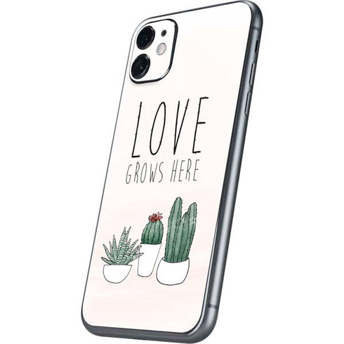 Love Grows Here iPhone 11 Skin