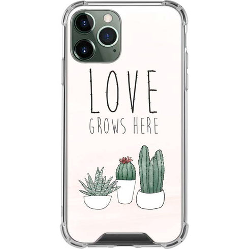 Love Grows Here iPhone 12 Pro Clear Case