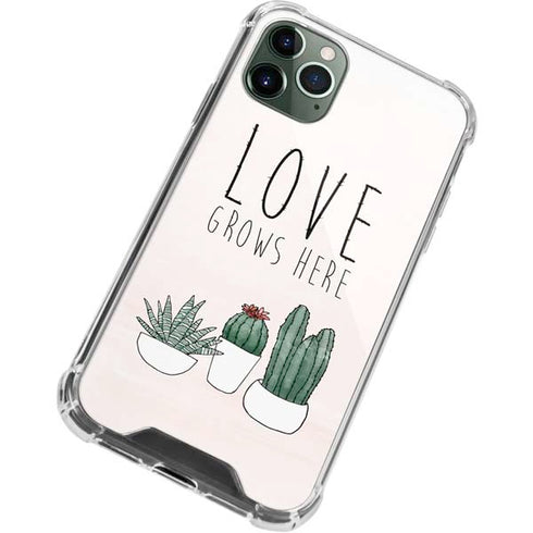 Love Grows Here iPhone 12 Pro Clear Case