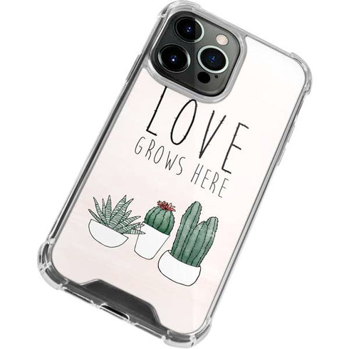 Love Grows Here iPhone 13 Pro Clear Case