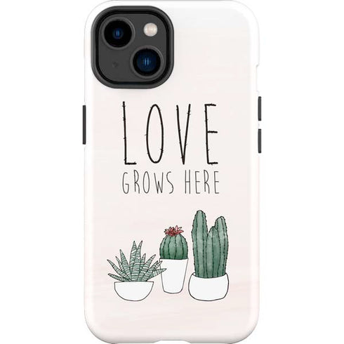 Love Grows Here iPhone 15 Plus Impact Case