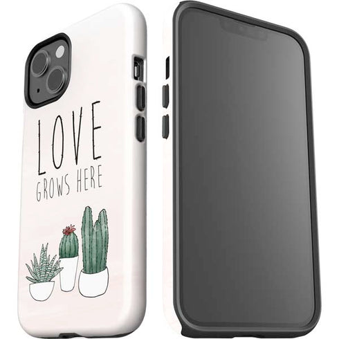 Love Grows Here iPhone 15 Plus Impact Case