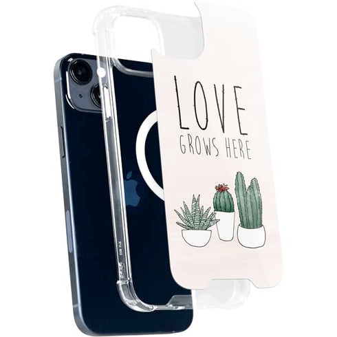 Love Grows Here iPhone 15 Plus MagSafe Case