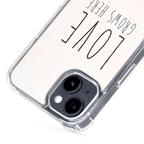 Love Grows Here iPhone 15 Plus MagSafe Case