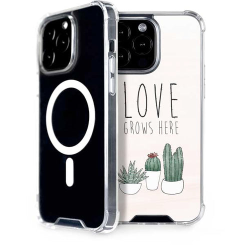 Love Grows Here iPhone 15 Pro Max MagSafe Case