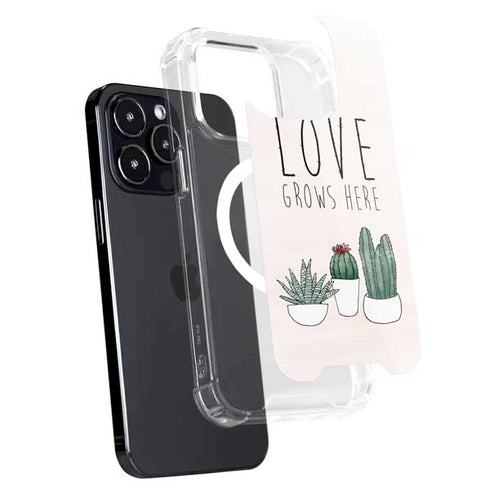Love Grows Here iPhone 15 Pro Max MagSafe Case