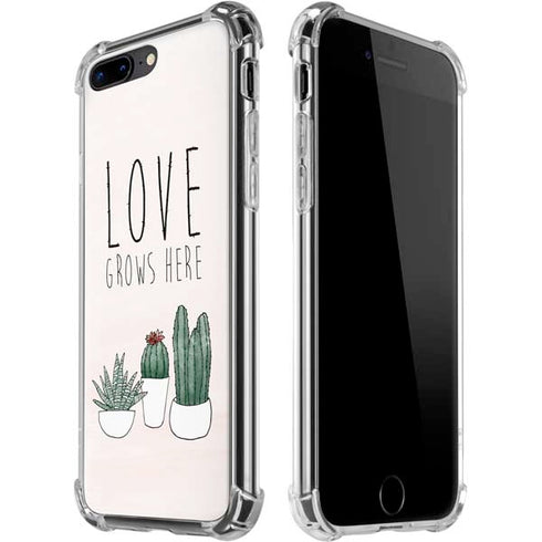 Love Grows Here iPhone 7/8 Plus Clear Case