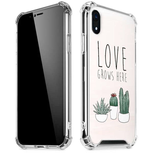 Love Grows Here iPhone XR Clear Case