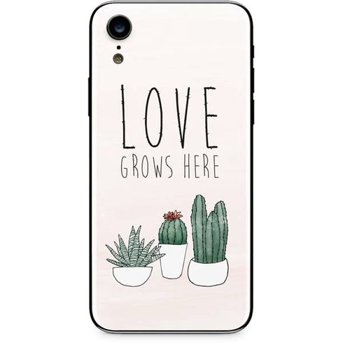 Love Grows Here iPhone XR Skin