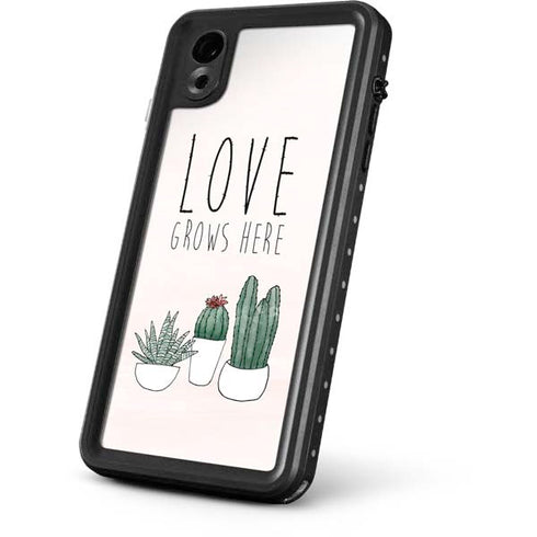 Love Grows Here iPhone XR Waterproof Case